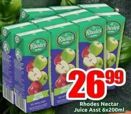 Three Star Cash and Carry Rhodes Nectar Juice Asst offer