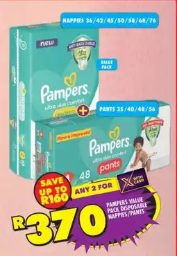 Shoprite Pampers value pack disposable nappies/ pants offer
