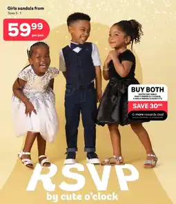 PEP Girls sandals offer