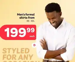 PEP Men's formal shirts offer
