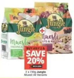 Checkers Jungle Muesli All Variants offer