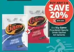 Checkers Game Powdered Sports Drink Sachet All Variants offer