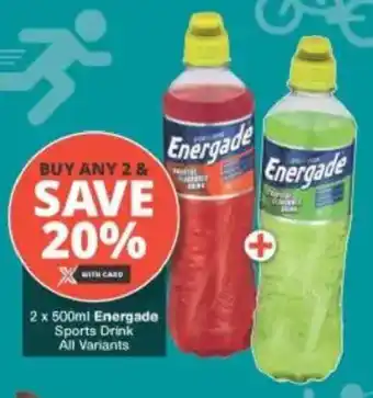 Checkers Energade Sports Drink All Variants offer