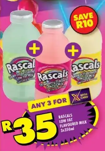 Rascals low fat flavoured milk