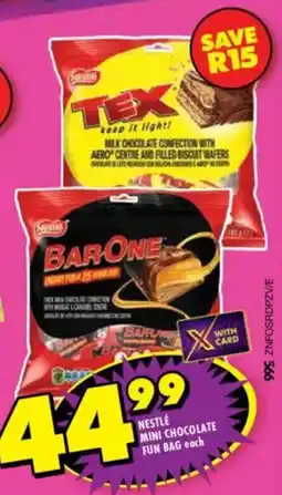 Shoprite Nestle mini chocolate fun bag offer