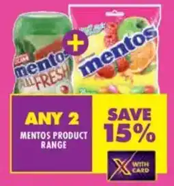 Shoprite Mentos product range offer