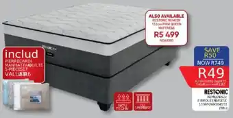 Furnmart Restonic remedy firm queen base offer