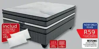 Furnmart Restonic distinctions plush queen base offer