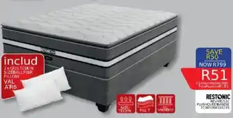 Furnmart Restonic revive plush queen base offer