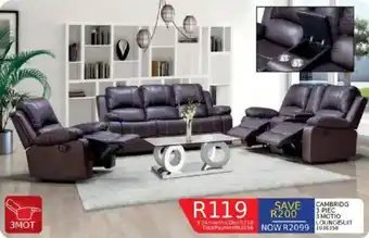 Furnmart Cambridge 3 motion lounge suit offer