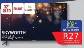 Furnmart Skyworth 32" QLED Smart Google TV offer
