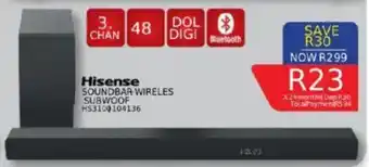 Furnmart Hisense soundbar wireles subwoofer offer