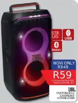 Furnmart Jbl party box speaker offer