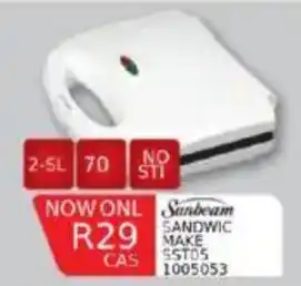 Furnmart Sunbeam sandwich maker offer