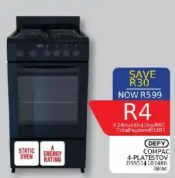 Furnmart Defy compact 4-plate stove offer