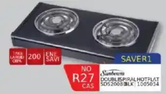Furnmart Sunbeam double spiral hotplate offer