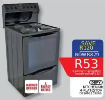 Furnmart Defy kitchenaire 4 plate stove offer
