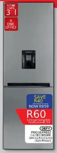 Furnmart Defy fridge/ freezer offer