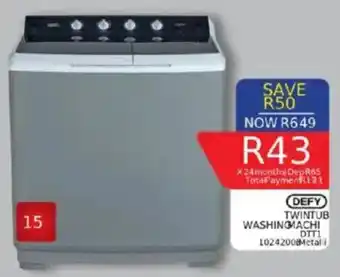 Furnmart Defy twin tub washing machine offer