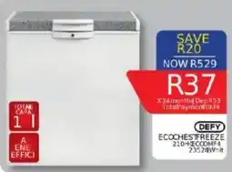 Furnmart Defy eco chest freezer offer