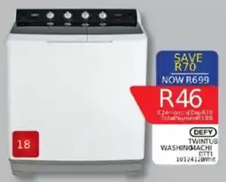 Furnmart Defy twin tub washing machine offer