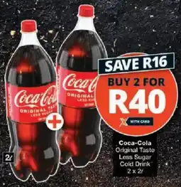 Checkers Coca-Cola Original Taste Less Sugar Cold Drink offer