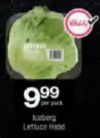 Checkers Iceberg Lettuce Head offer