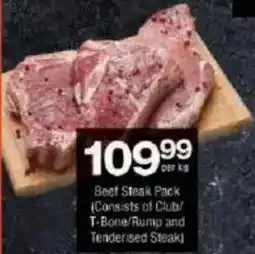 Checkers Beef Steak Pack offer