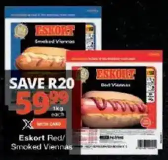 Checkers Eskort Red/ Smoked Viennas offer