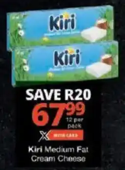 Checkers Kiri Medium Fat Cream Cheese offer