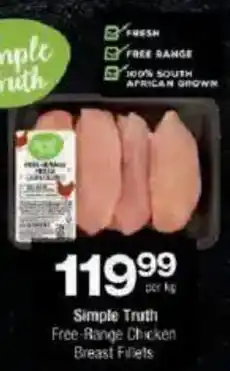 Checkers Simple Truth Free-Range Chicken Breast Fillets offer