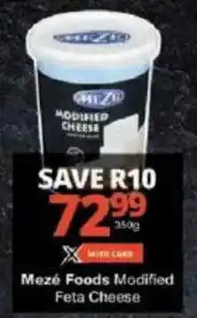 Checkers Meze Foods Modified Feta Cheese offer