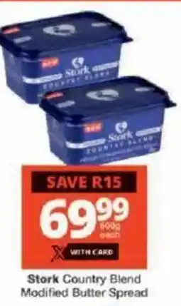 Checkers Stork Country Blend Modified Butter Spread offer