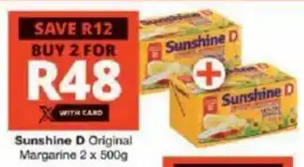 Checkers Sunshine D Original Margarine offer