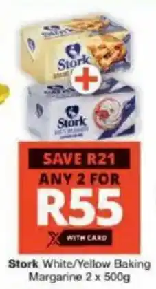 Checkers Stork White/ Yellow Baking Margarine offer