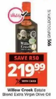 Checkers Willow Creek Estate Blend Extra Virgin Olive Oil offer