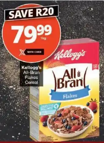 Checkers Kellogg's All-Bran Flakes Cereal offer