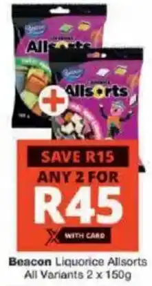 Checkers Beacon Liquorice Allsorts All Variants offer