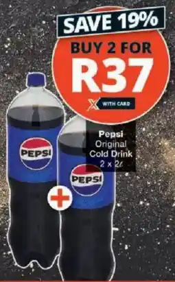 Checkers Pepsi Original Cold Drink offer