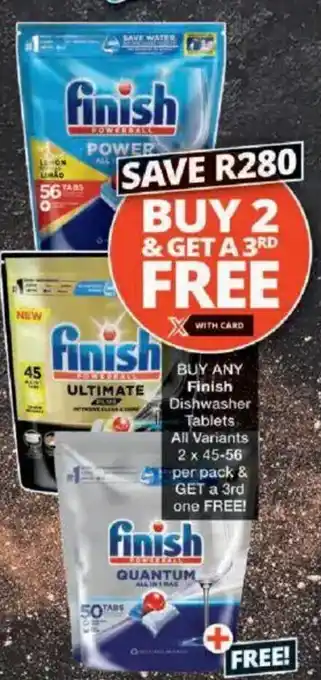 Checkers Finish Dishwasher Tablets All Variants offer
