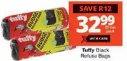 Checkers Tuffy Black Refuse Bags offer