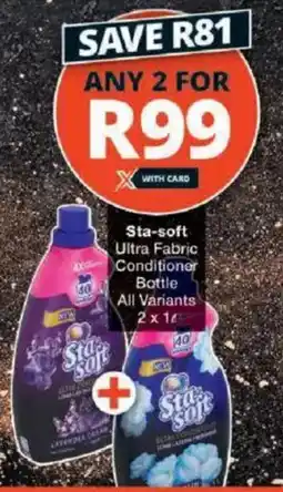 Checkers Sta-soft Ultra Fabric Conditioner Bottle All Variants offer