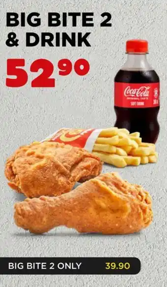 Hungry Lion Big bite 2 & drink offer