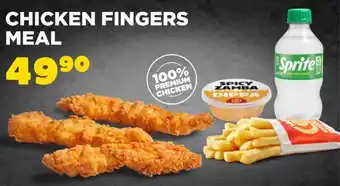 Chicken fingers meal