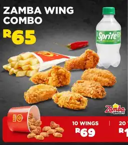 Hungry Lion Zamba wing combo offer