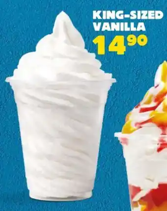 Hungry Lion King-sized vanilla offer