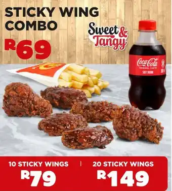 Hungry Lion Sticky wing combo offer