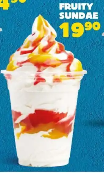 Hungry Lion Fruity sundae offer