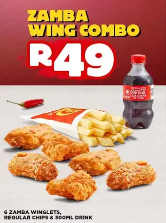 Hungry Lion Zamba wing combo offer