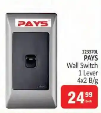 KitKat Cash and Carry PAYS Wall Switch 1 Lever offer